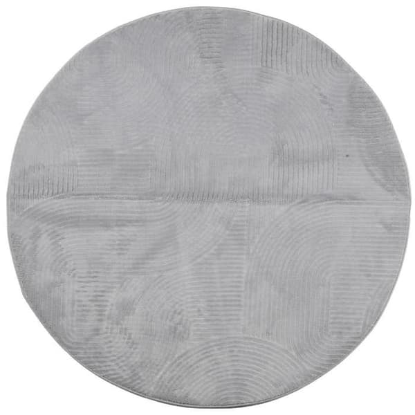 Maison Exclusive - Tapis IZA kort lugg skandinavisk stil grå Ø 100 cm