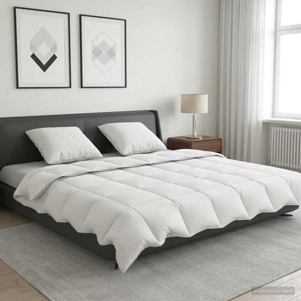 Sängset - MAISON EXCLUSIVE - FULDA - 90% gåsdun - 100% bomullsskydd - 200 x 200 cm
