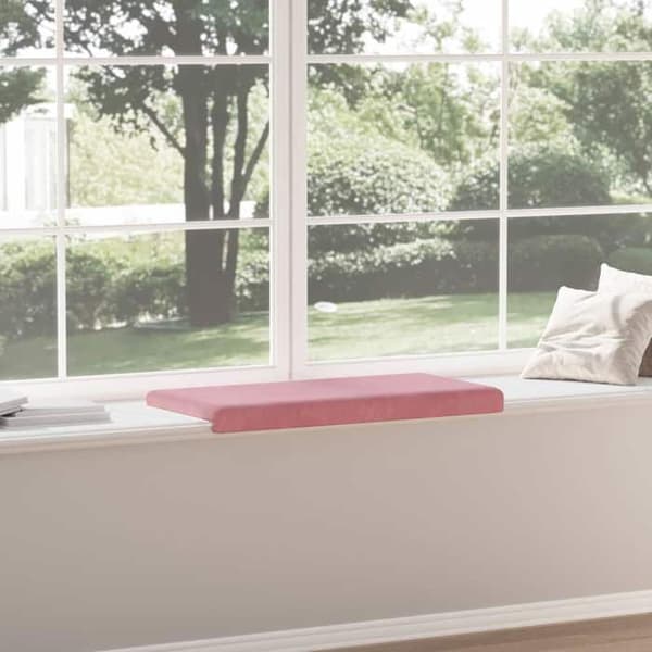 Maison Exclusive - Bänk Kudde Sammet Rosa Djup 35 cm