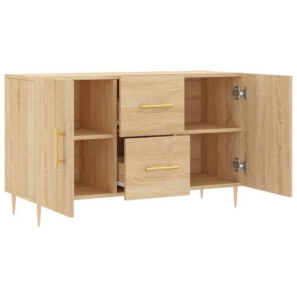 Maison Exclusive - Buffé ek sonoma 100x36x60 cm ingenjörsträ