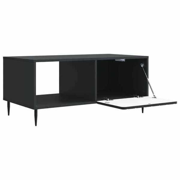 Maison Exclusive - Sort sofabord 90 x 50 x 40 cm Ingeniørtræ