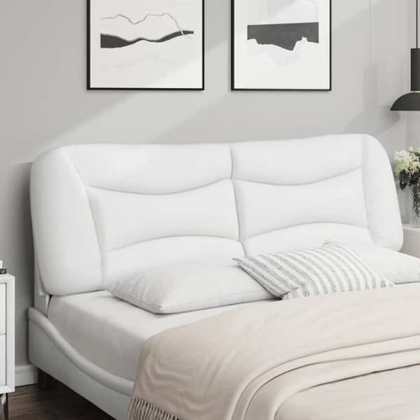 Hovedgærdedækken - MAISON EXCLUSIVE - Hvar - Simililæder - 160 cm - Hvid Vit