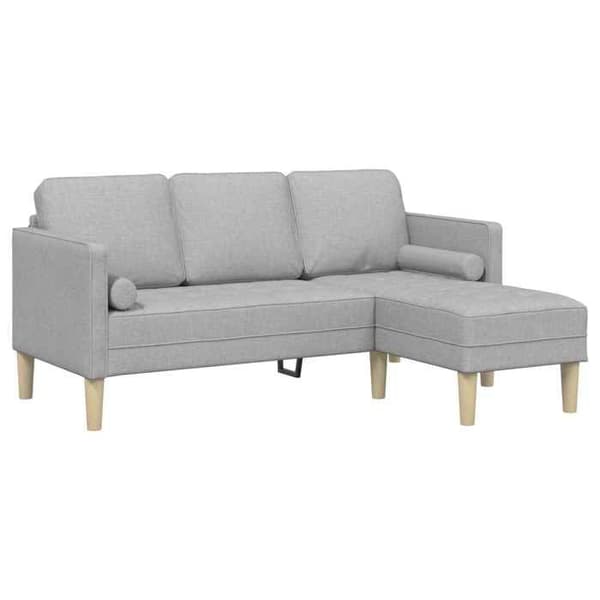 Soffgrupp - EXKLUSIV HEM - Modern - Molngrå - Andningsbart polyester - Modulerbara sektioner Molngrå