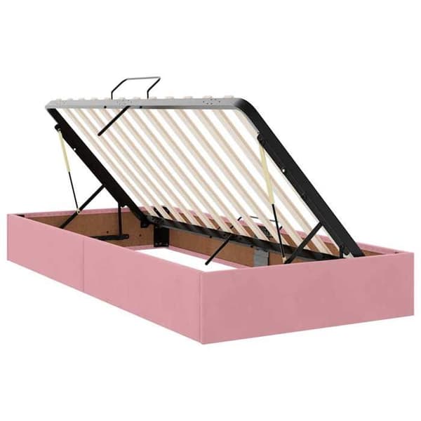 Maison Exclusive - Opbevaringsseng med hovedgærde 2 dele Rosa Ros