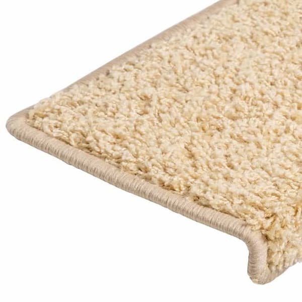 Trappe tæppe - Eksklusivt hjem - 15 dele - 65 x 21 x 4 cm - Creme rektangulær kant Grädde