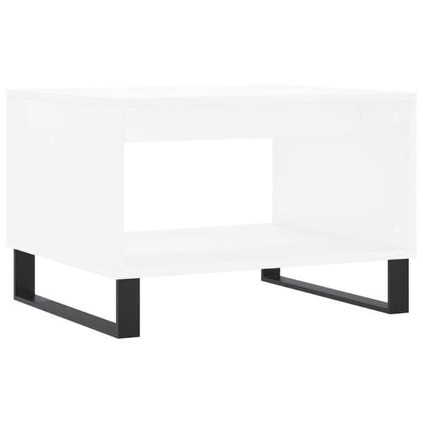 Maison Exclusive - Låg bord vit 60x50x40 cm ingenjörsträ