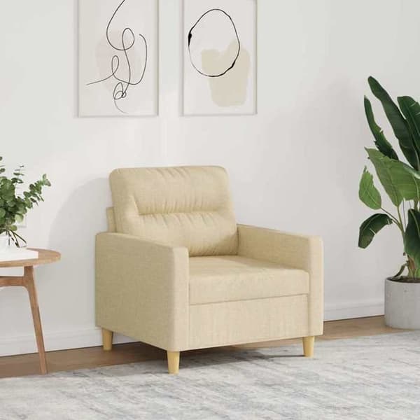 Maison Exclusive - Creme Stol 60 cm Stof