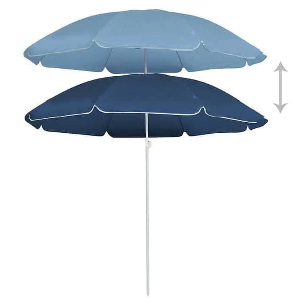 Maison Exclusive - Sininen terassivarjo teräspylväällä 180 cm