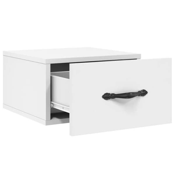 Nattduksbord - Exklusivt Hem - Flytande vägg - Vit - 35 x 35 x 20 cm Vit