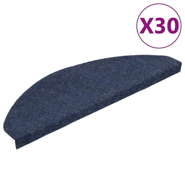 Maison Exclusive - Självhäftande trappmattor 30 st blå 65x22,5x3,5 cm blå