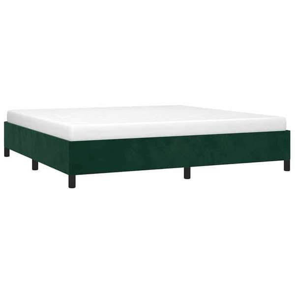 Maison Exclusive - Patja ilman runkoa tummanvihreä 200x200 cm sametti