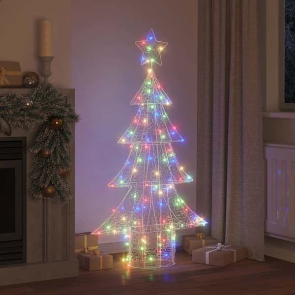 Maison Exclusive - Julgran 160 LED Multicolor 150 cm Akryl