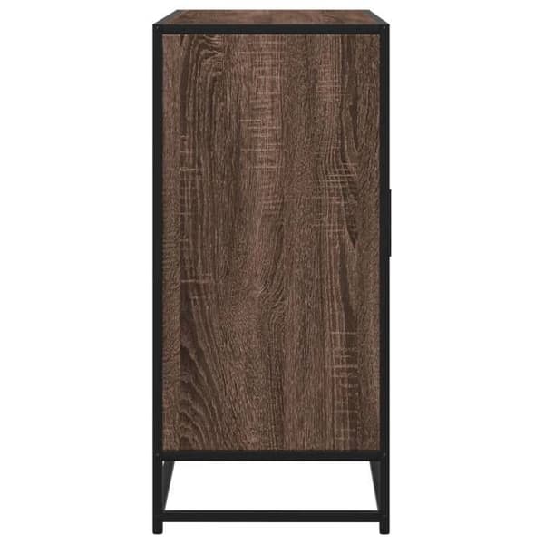 Maison Exclusive - Buffé ek brun 92x35x76 cm Ingenjörsträ Brun ek
