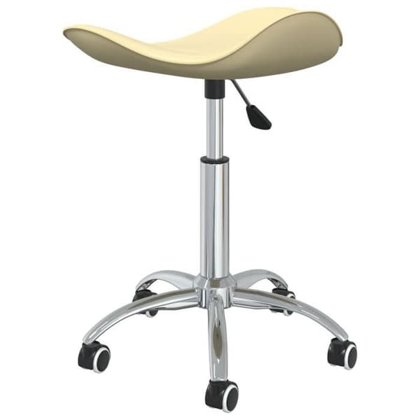 Maison Exclusive - Kontorstol Creme Kunstlæder