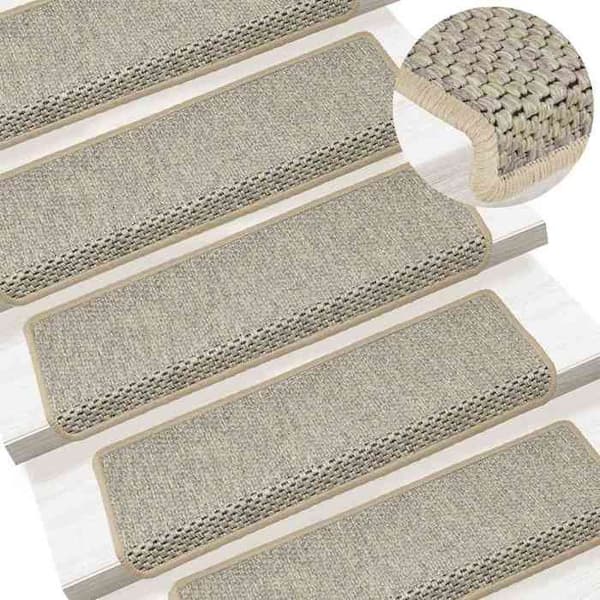 Maison Exclusive - Selvklæbende trappetæpper 30 stk 65x21x4 cm lys grøn