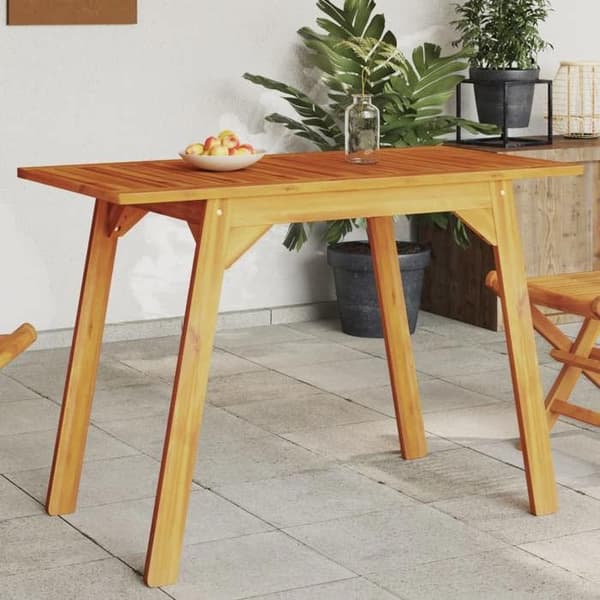 Trädgårds matbord - EXKLUSIV HEM - 110x56x75 cm - Massivt akacia - Rektangulär - Brun
