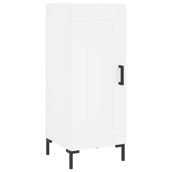 Maison Exclusive - Hvidt buffet 34,5x34x90 cm ingeniørtræ