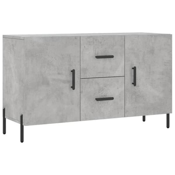 Maison Exclusive - Buffet grå beton 100x36x60 cm ingeniørtræ