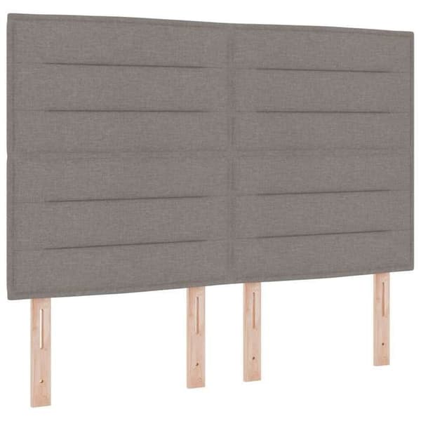 Maison Exclusive - Boxspring säng med madrass Taupe 140 x 200 cm Tyg Mol