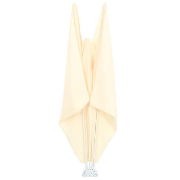 Sidoöverdrag - EXKLUSIVT HUS - Fällbart sidoöverdrag - 300 x 200 cm - Kräm - Hållbar polyester Grädde