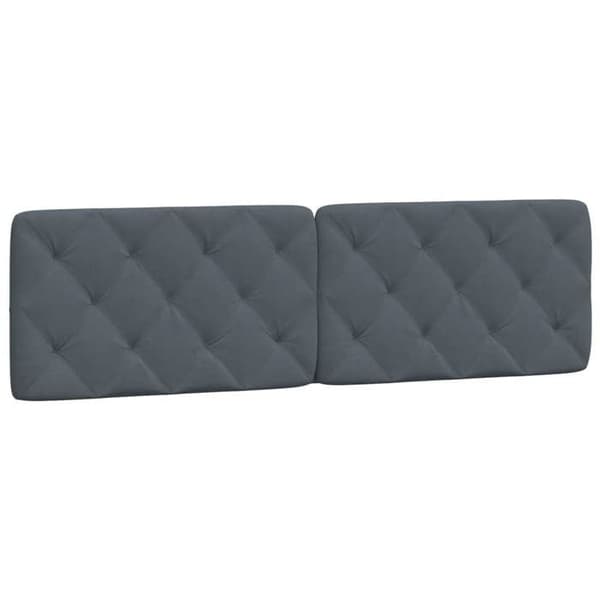 Maison Exclusive - Mørkegrå hovedgærdepude 180 cm i velour