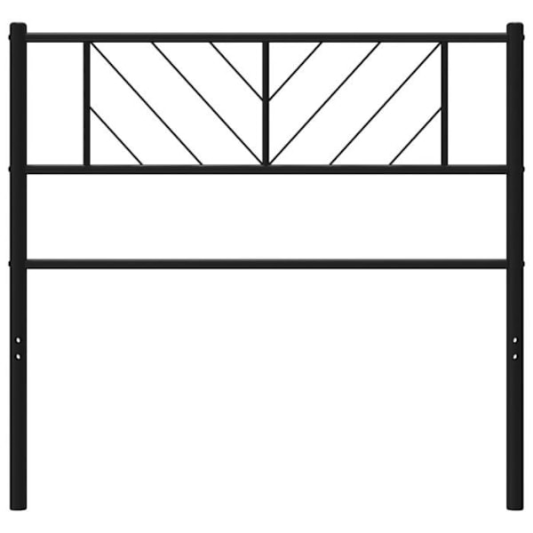 Svart sänggavel i metall 75 cm90 [cm] Svart