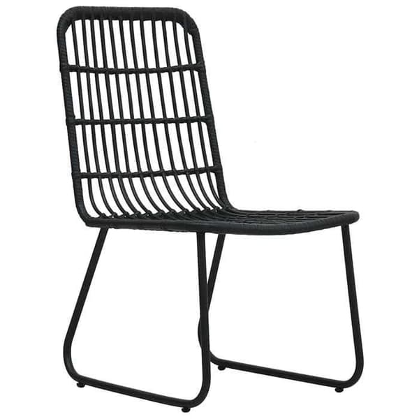 Maison Exclusive - 5-delt have spise sæt i polyrattan og glas