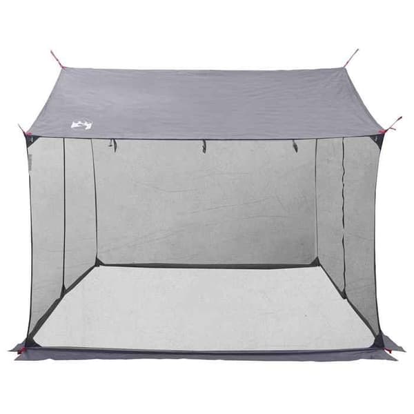 Maison Exclusive - Camping tarp med netvægge i grå og orange