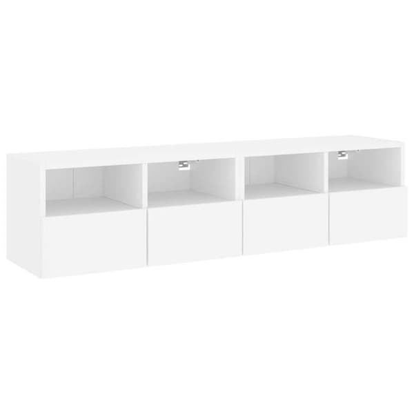 Maison Exclusive - Väggmonterade TV-möbler 2 st vit 60x30x30 cm ingenjörsträ Vit