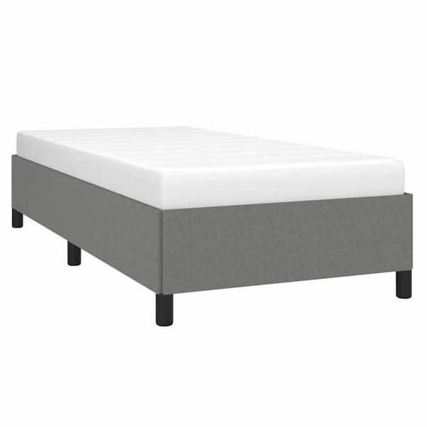 Maison Exclusive - Sängram utan madrass mörkgrå 90x200 cm tyg