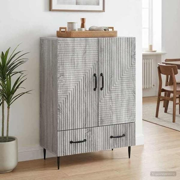 Maison Exclusive - Buffet Sonoma grå 66 x 34,5 x 95 cm Ingeniørtræ