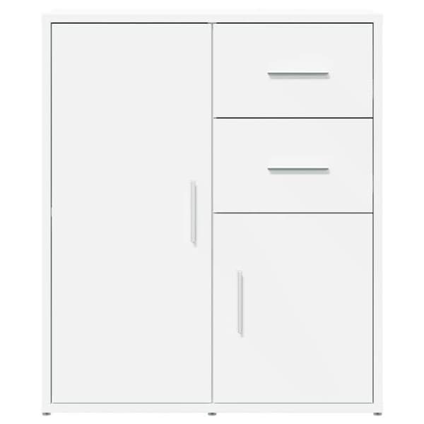 Maison Exclusive - Buffet 2 stk hvid 60x31x70 cm ingeniørtræ Vit