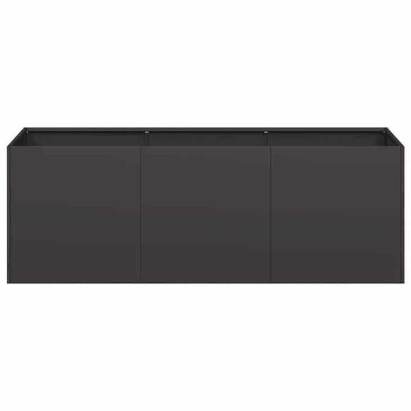 Maison Exclusive - Sort Jardinière 120x40x40 cm Koldvalset stål