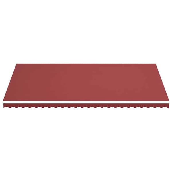 Maison Exclusive - Ersättningstyg för markis bordeaux röd 600x350 cm polyester
