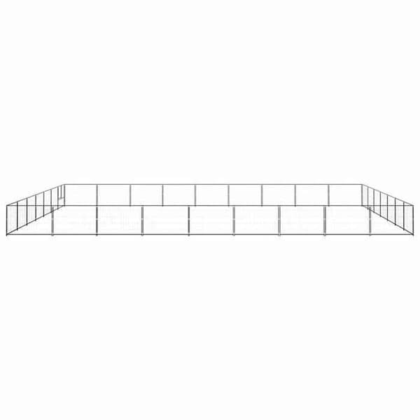 Chenil - Eksklusivt Hus - 63 m² - Robust Stål - Låselig Dør Svart