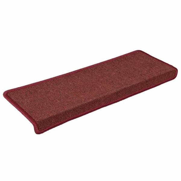Maison Exclusive - Trappe tæppe 15 stykker 65 x 21 x 4 cm Bordeaux rektangulær kant