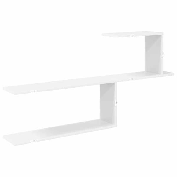 Maison Exclusive - Væghylde Hvid 122 x 18 x 60 cm Ingeniørtræ