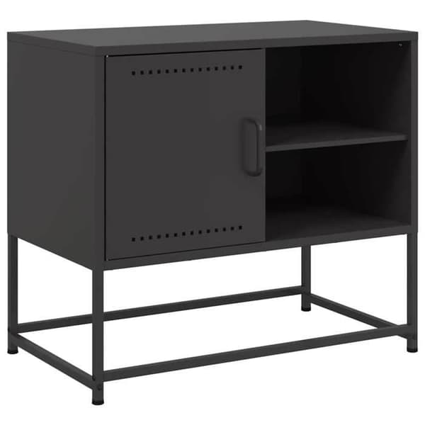 Maison Exclusive - Sort TV-møbel 68x39x60,5 cm stål