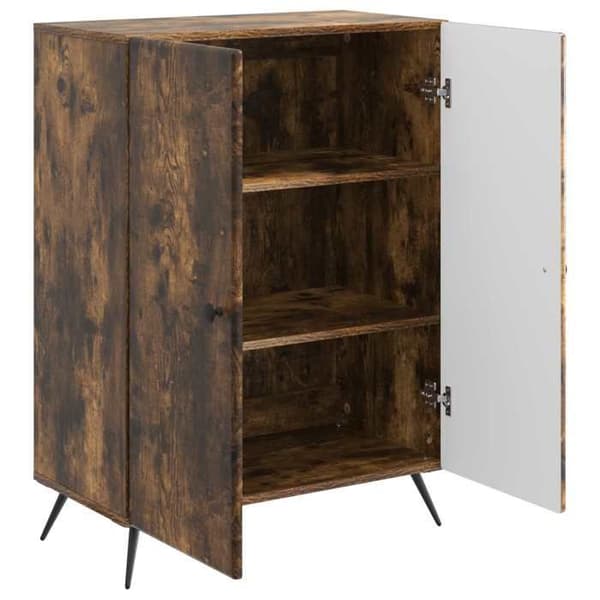 Maison Exclusive - Buffet Røget Eg 66 x 34,5 x 90 cm Ingeniørtræ