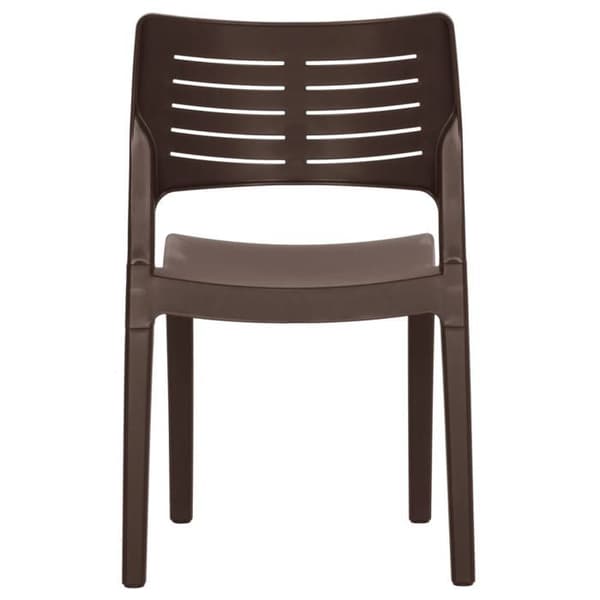 Maison Exclusive - Puutarhatuolit 2 kpl Moka Polypropeeni