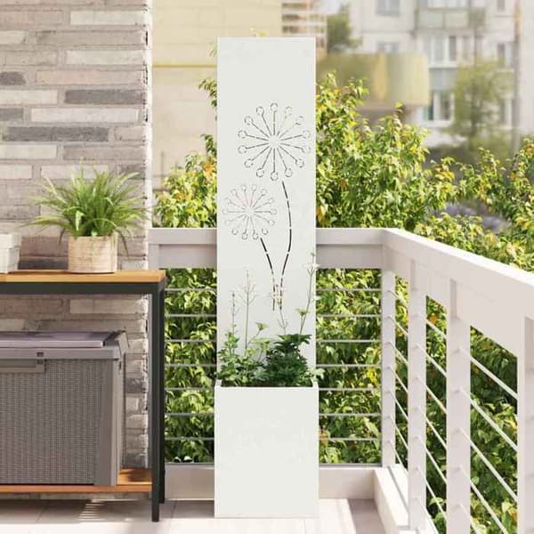 Maison Exclusive - Trädgårds sekretessskärm Vit 32 x 32 x 150 cm