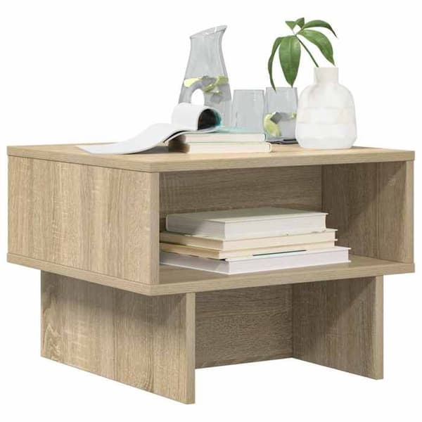 Maison Exclusive - Sofabord Egetræ Sonoma 48 x 46 x 35 cm Ingeniørtræ