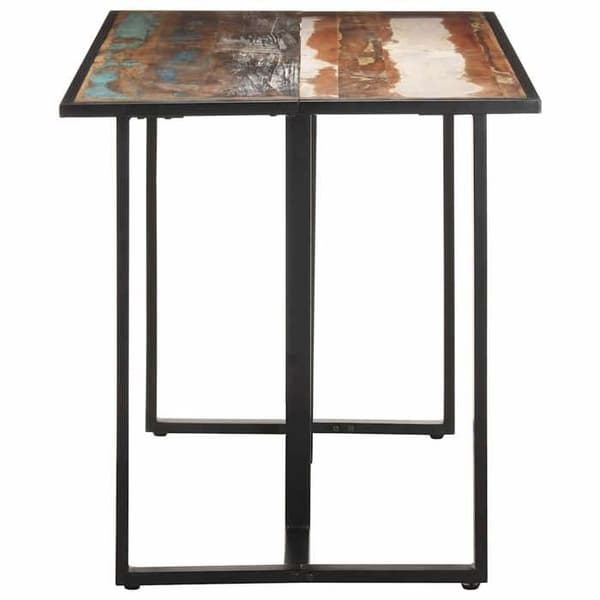 Maison Exclusive - Matbord 140 cm Massivt återvunnet trä