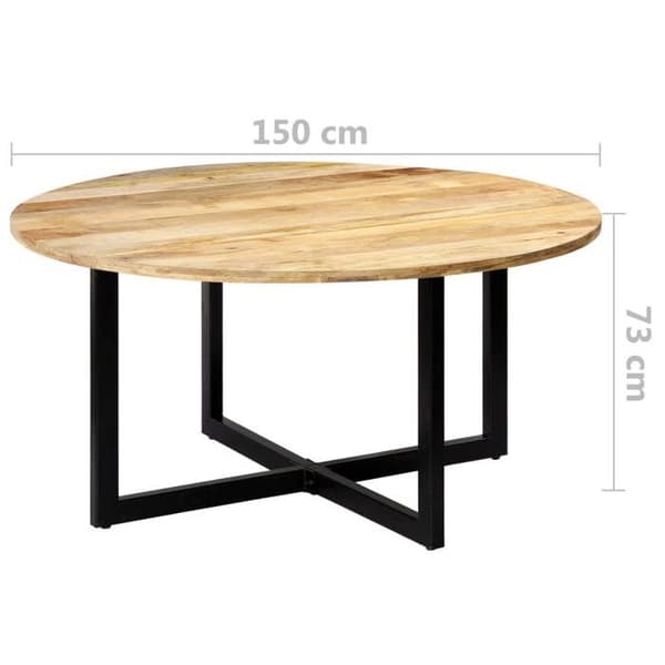 Maison Exclusive - Spisebord 150x73 cm Solid mango træ