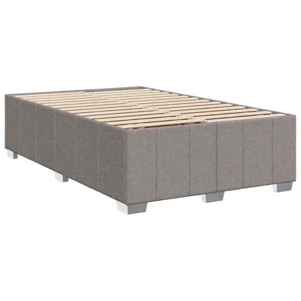 Maison Exclusive - Boxspring-säng med LED och madrass Taupe 120 x 190 cm Tyg
