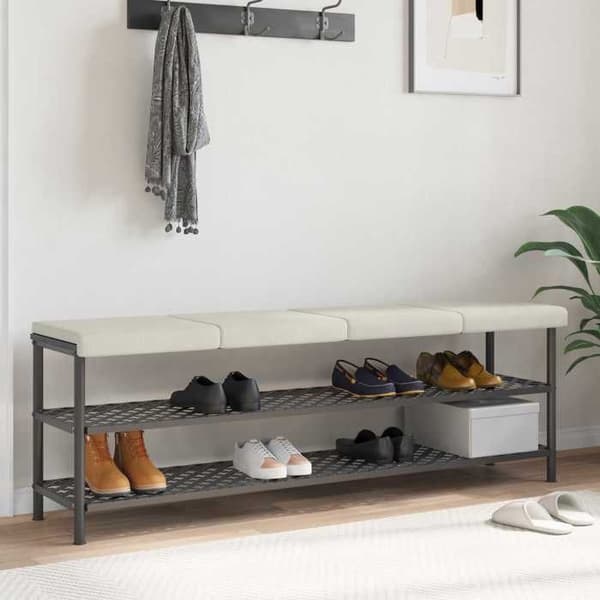 Maison Exclusive - Bänkdyna 4 st Sammet Kräm Djup 35 cm