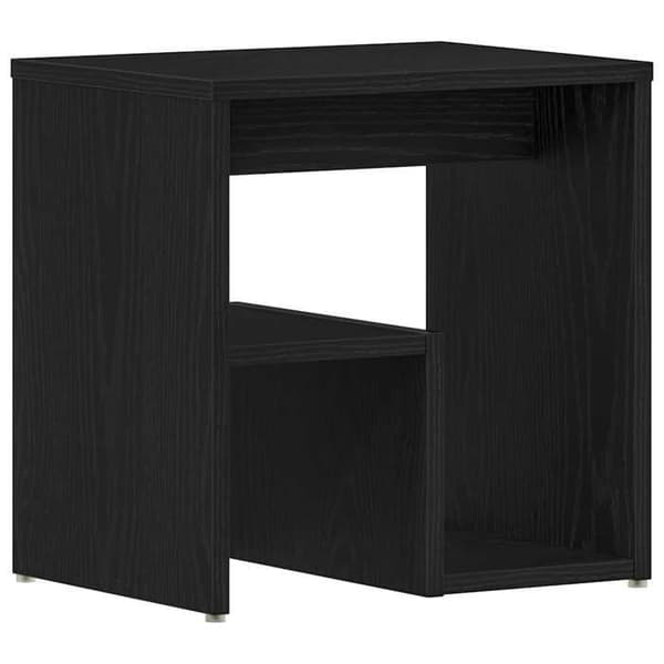 Natteskab - EKSKLUSIV HUS - Sæt af 2 - Rustik sort eg - Ingeniørtræ - 40 x 30 x 40 cm svart ek