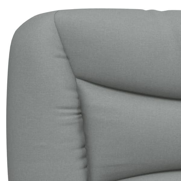 Sengestel med madras - EKSKLUSIV HUS - Hvar - 160x200 cm - Lys grå - Vendbar PU skummadras H2/H3 Ljusgrått