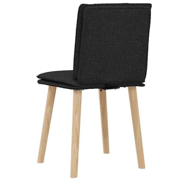 Maison Exclusive - Ruokatuolit 2 kpl musta kangas