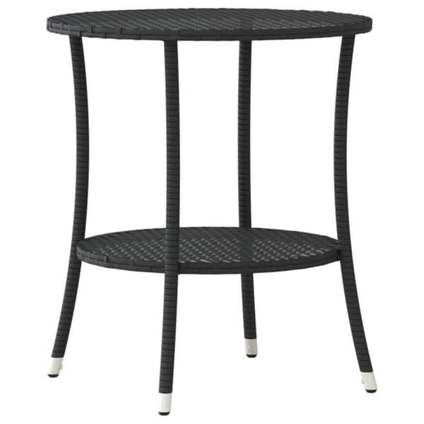 Maison Exclusive - Trädgårdsfällstolar set om 2 och bord i flätad resin